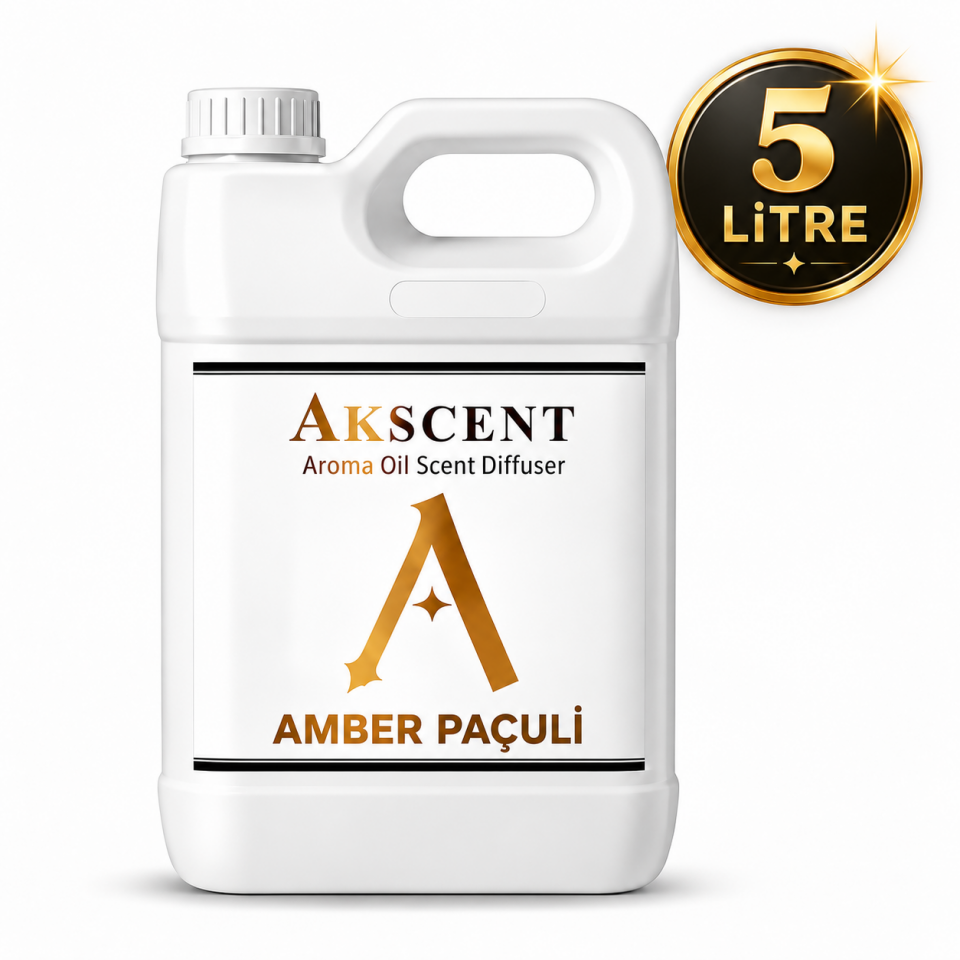 AKSCENT Amber Paçuli 5 Litre Ortam Kokusu ve Koku Makinesi Esansı