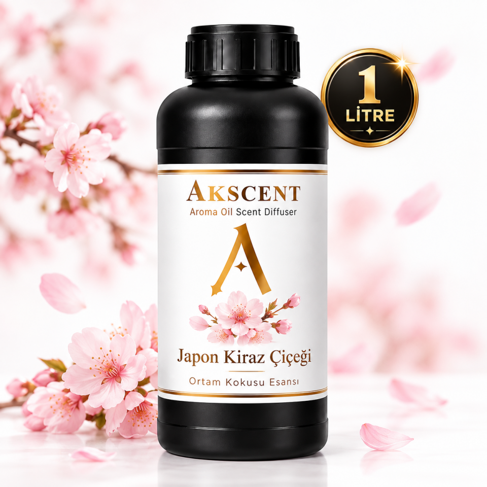 AKSCENT Japon Kiraz Çiçeği 1 Litre Ortam Kokusu Esansı