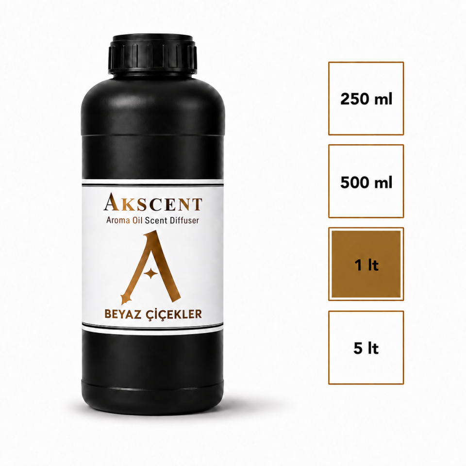 AKSCENT Beyaz Çiçekler Ortam Kokusu Esansı