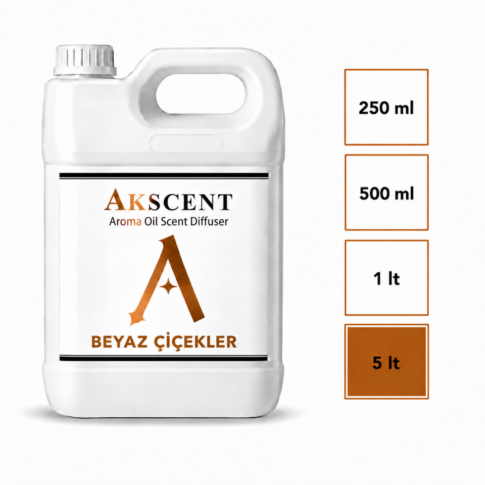 AKSCENT Beyaz Çiçekler Ortam Kokusu Esansı
