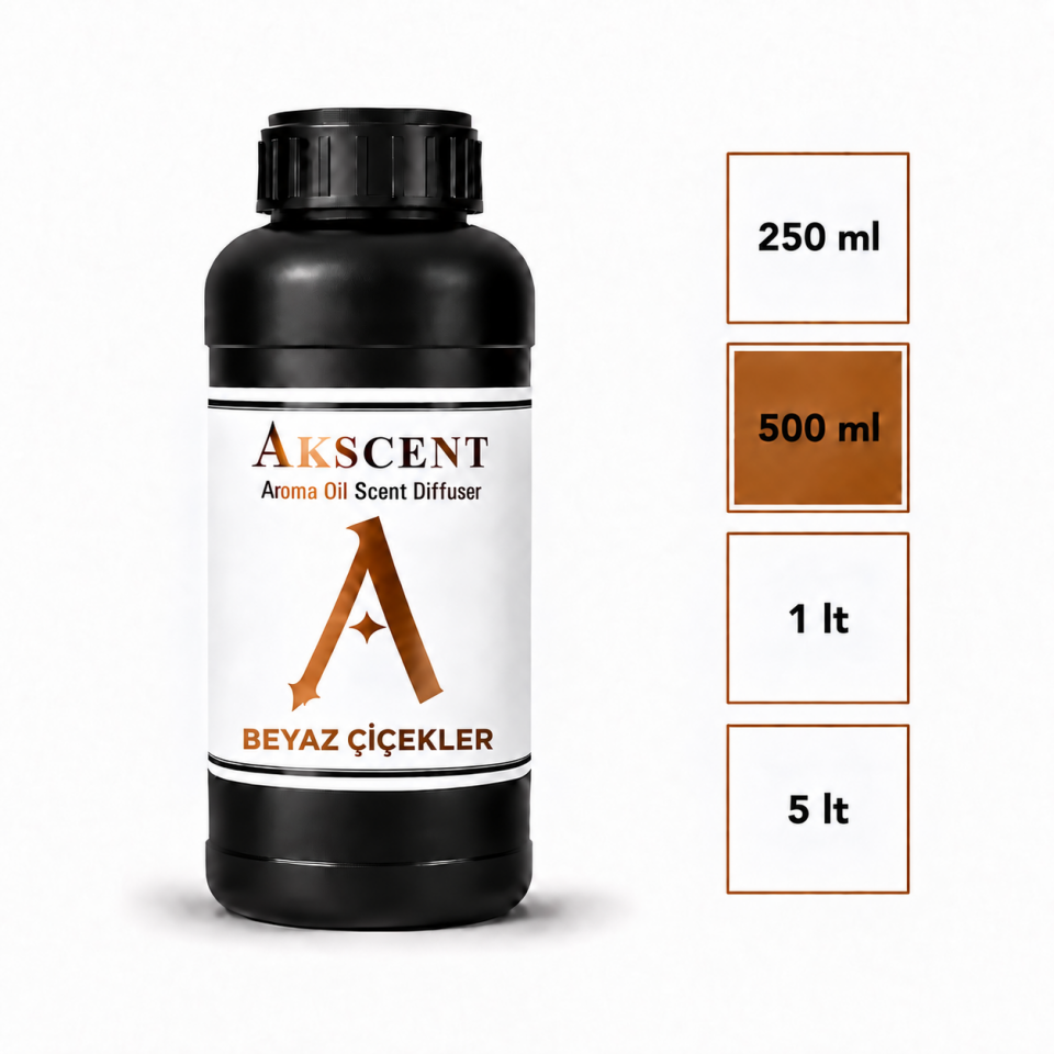 AKSCENT Beyaz Çiçekler Ortam Kokusu Esansı