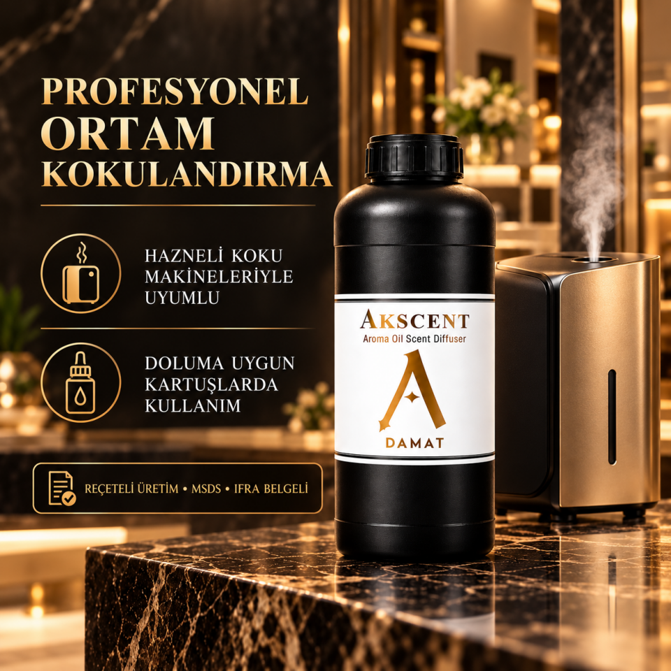 AKSCENT Damat Ortam Kokusu Esansı 1 Litre