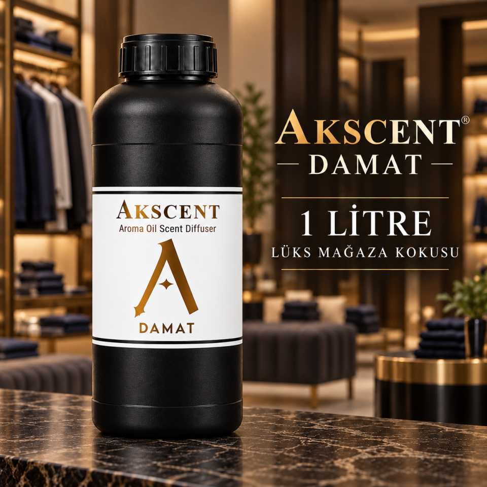 AKSCENT Damat Ortam Kokusu Esansı 1 Litre