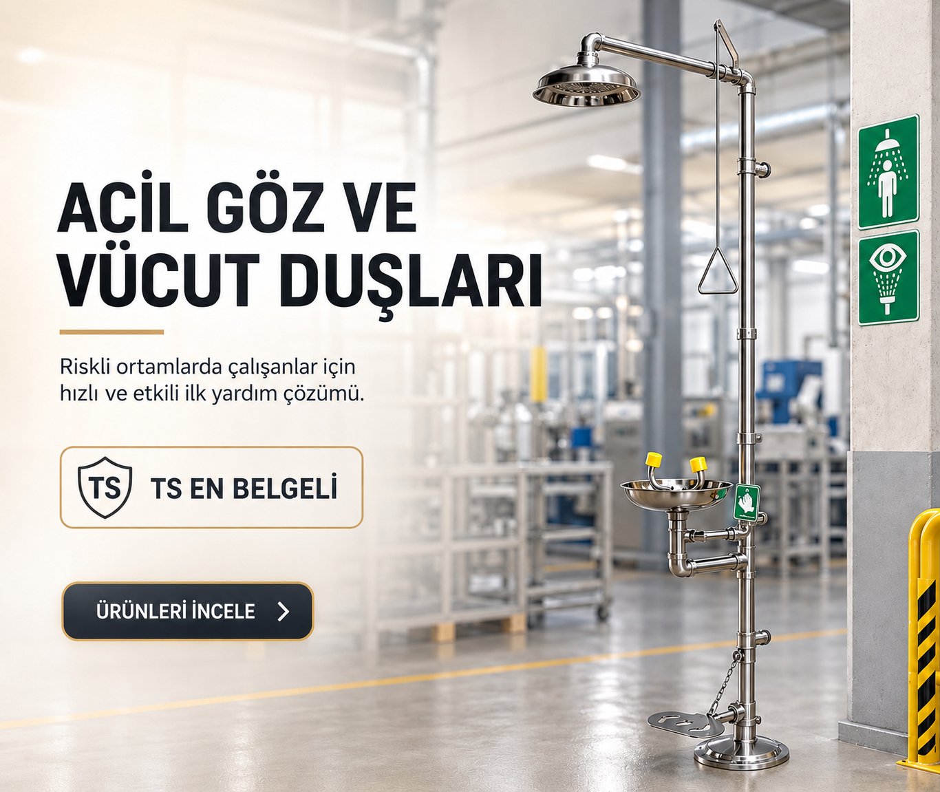 Acil Göz ve Vücut Duşları